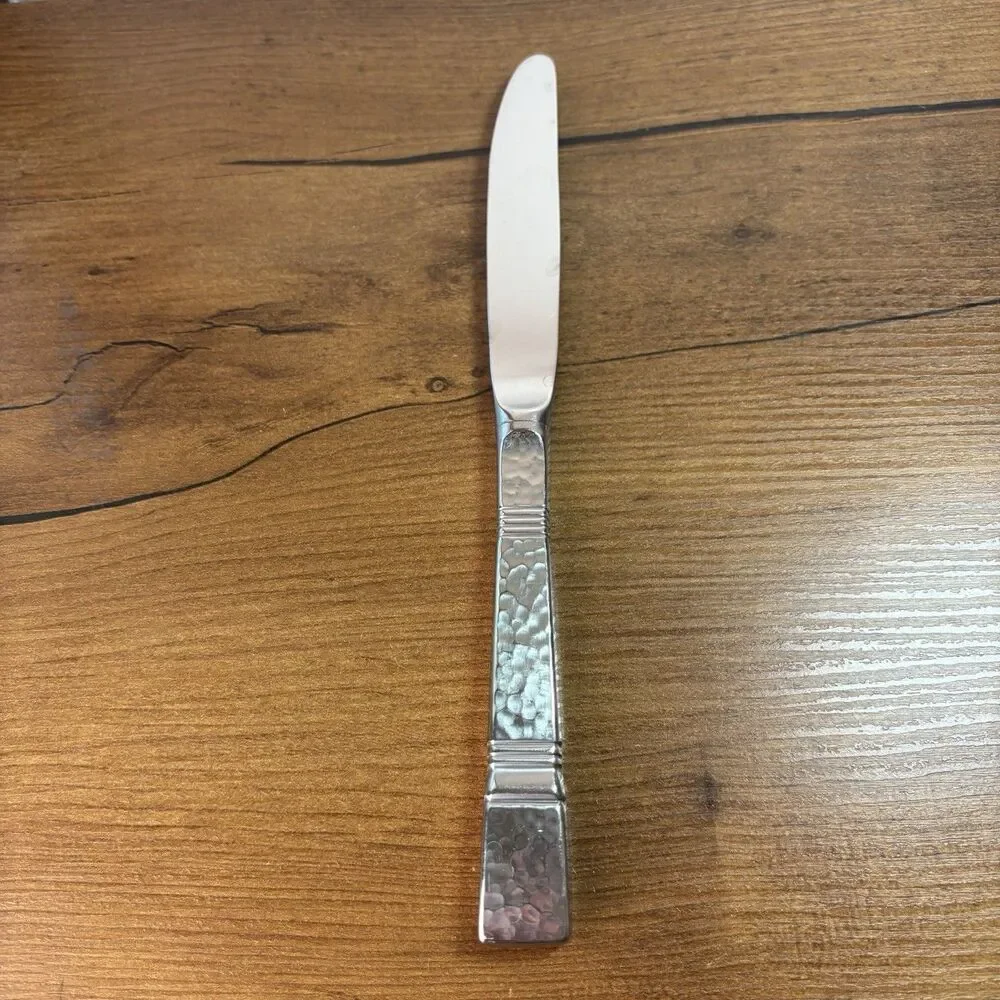Gorham Stainless Dinner Knife BALUSTER Japan Hammered Design Studios